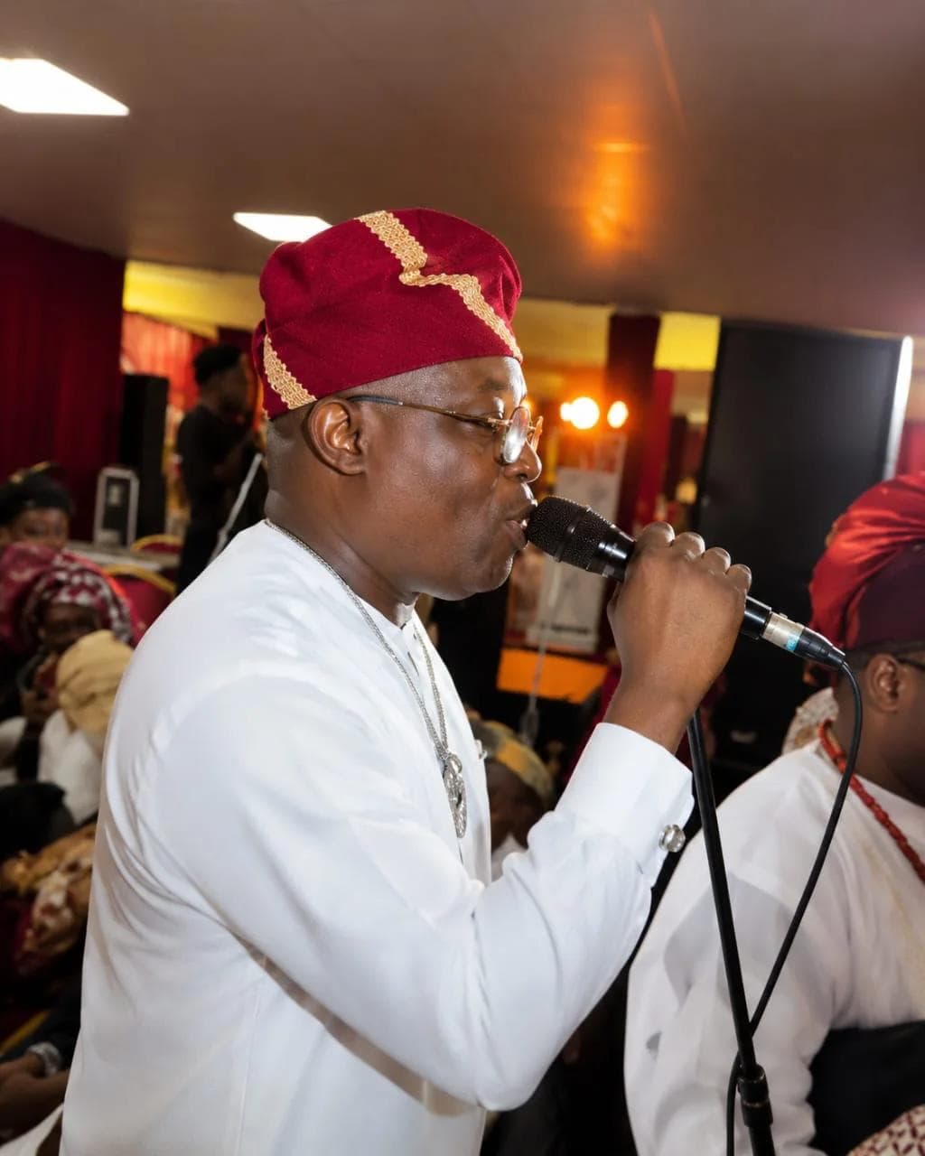 A moment from the chieftaincy investiture ceremony.